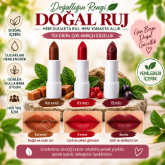 Doğal Ruj 3'lü