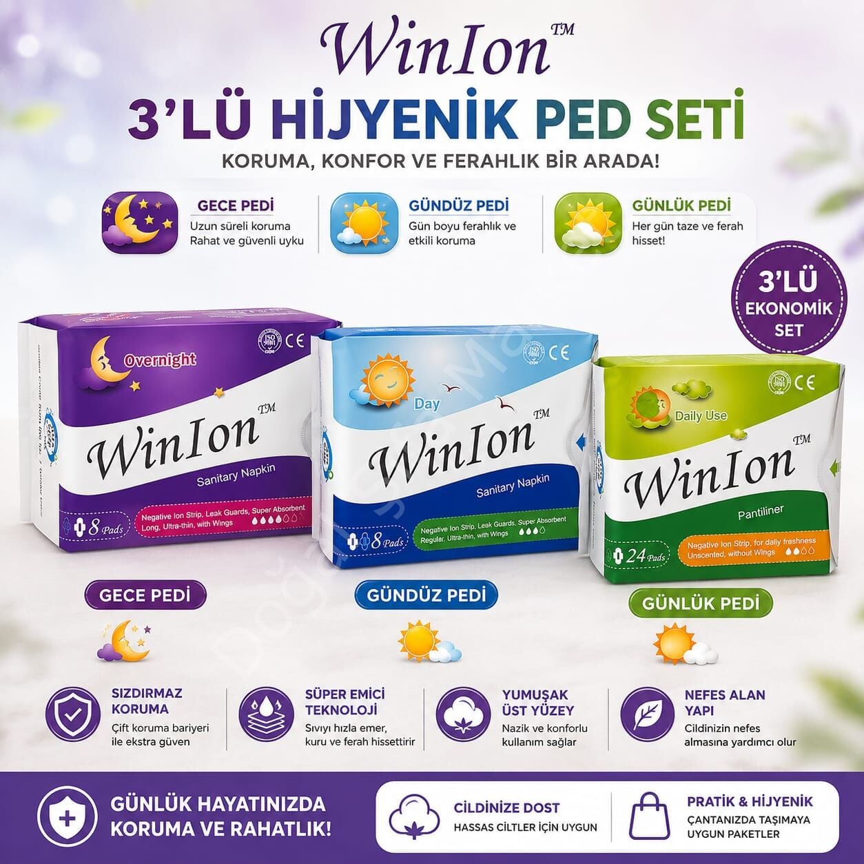 Winion Ped Seti (Günlük-Gündüz-Gece)