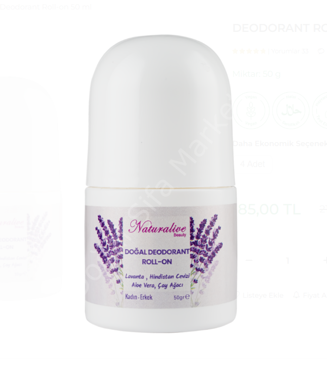 Naturalive Doğal Roll-On Deodorant