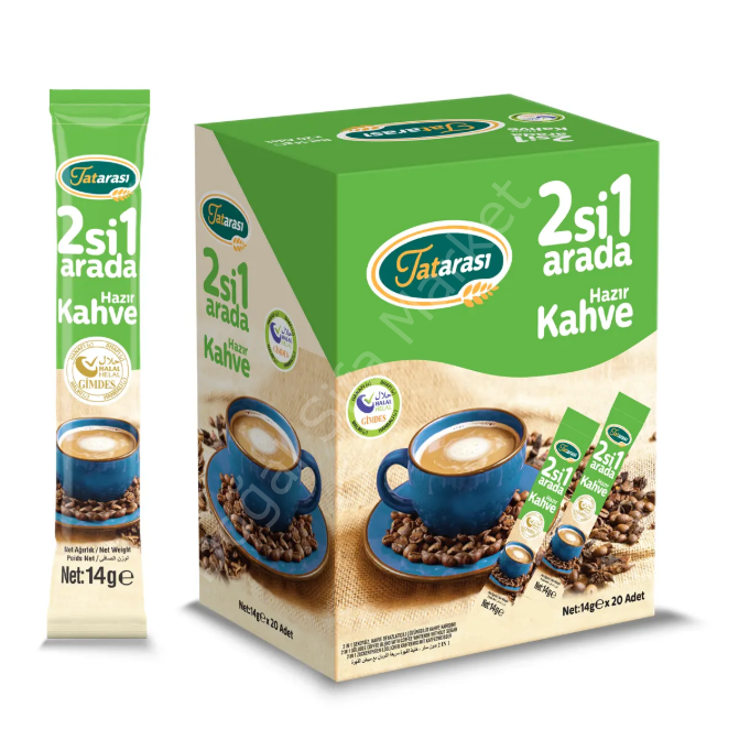 Tatarası 2’si 1 Arada Kahve Kutu 20 Adet