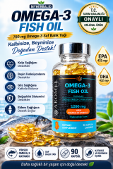 Aromel Omega 3 Balık Yağı | 90 ad Softgel | ‎1200 mg Yüksek Omega Kaynağı