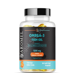 Aromel Omega 3 Balık Yağı | 90 ad Softgel | ‎1200 mg Yüksek Omega Kaynağı