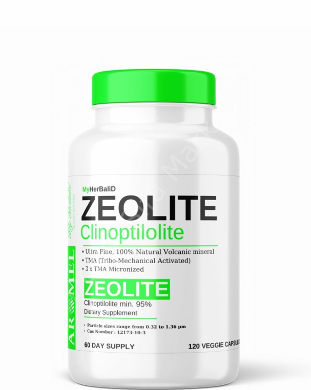 Zeolit Tozu Kapsül | 120 Adet | 1 Mikron Ultra Fine | Mikronize Aktif Zeolit